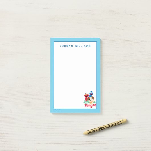 Sesamstraße | Es ist Tango mit Elmo & Grover Post-it Klebezettel (Auf Schreibtisch)