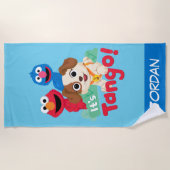 Sesamstraße | Es ist Tango mit Elmo & Grover Strandtuch (Vorderseite)