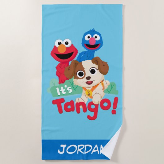 Sesamstraße | Es ist Tango mit Elmo & Grover Strandtuch (Vorderseite)