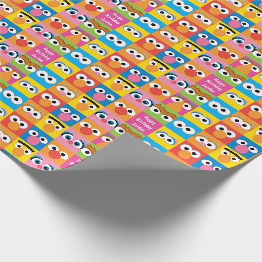 Sesamstraße Eyes Muster Geschenkpapier (Ecke)