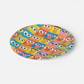 Sesamstraße Eyes Muster Pappteller (Schrägansicht)