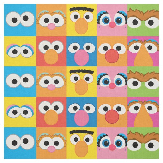 Sesamstraße Eyes Muster Stoff (Muster)