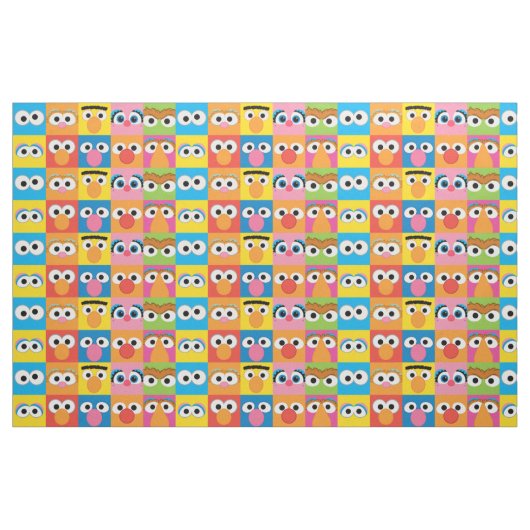 Sesamstraße Eyes Muster Stoff (Fat Quarter (45,7 x 55,9 cm))