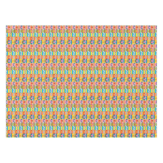 Sesamstraße Eyes Muster Tischdecke (Vorderseite (Horizontal))