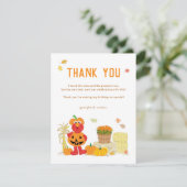 Sesamstraße | Fall Elmo Pumpkin Birthday Dankeskarte (Stehend Vorderseite)