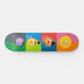 Sesamstraße - Farbblock Skateboard (Horizontal)
