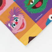 Sesamstraße | Farbblockgitter Fleecedecke (Ecke)