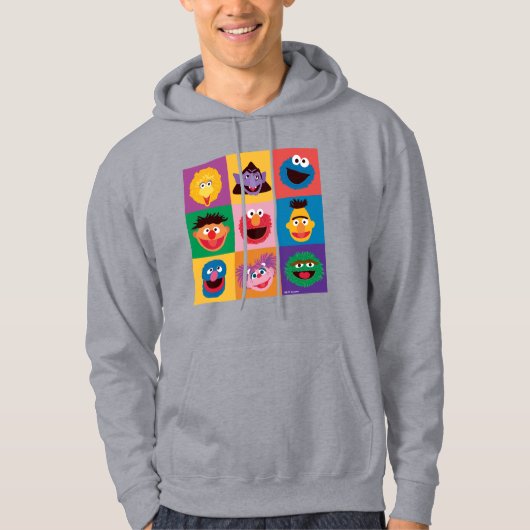 Sesamstraße | Farbblockgitter Hoodie (Vorderseite)