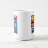 Sesamstraße | Farbblockgitter Kaffeetasse (Mittel)