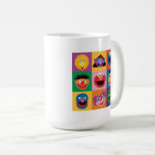 Sesamstraße | Farbblockgitter Kaffeetasse (VorderseiteRechts)