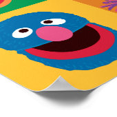 Sesamstraße | Farbblockgitter Poster (Ecke)