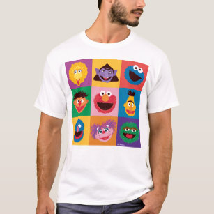 Sesamstraße   Farbblockgitter T-Shirt