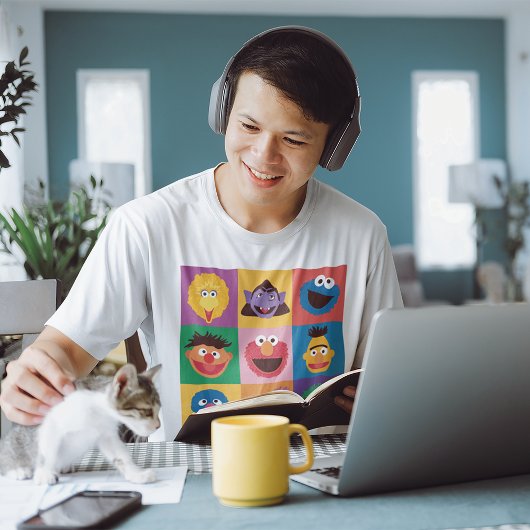 Sesamstraße | Farbblockgitter T-Shirt