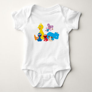 Sesamstraße Farbenfrohe Sesamstraße Pals Baby Strampler