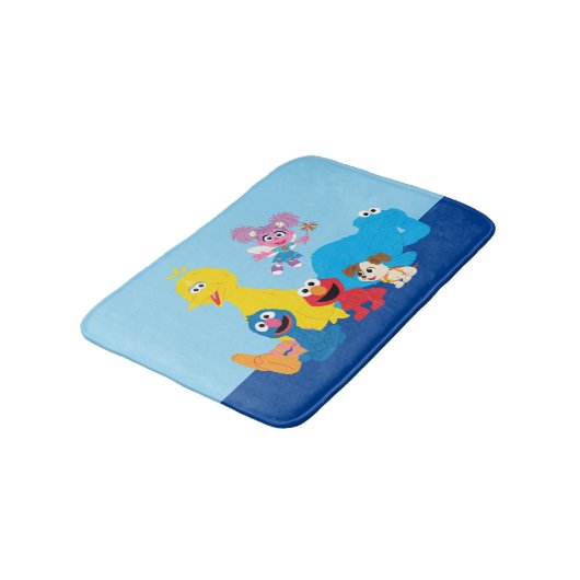 Sesamstraße | Farbenfrohe Sesamstraße Pals Badematte (Schrägansicht)