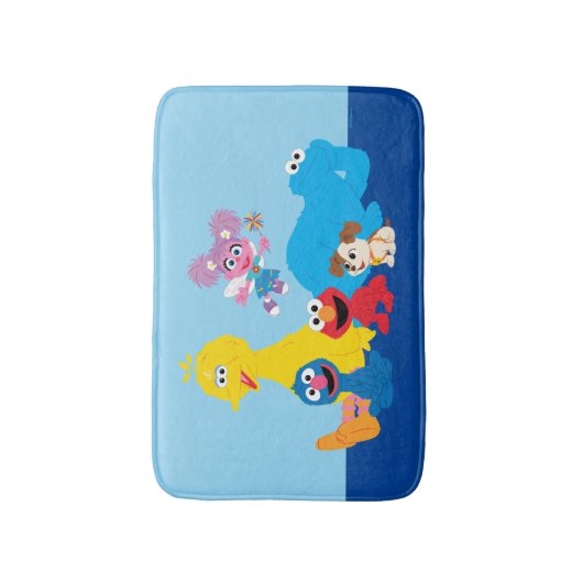 Sesamstraße | Farbenfrohe Sesamstraße Pals Badematte (Vorderseite Vertikal)