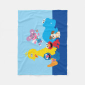 Sesamstraße | Farbenfrohe Sesamstraße Pals Fleecedecke (Vorderseite)