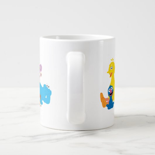 Sesamstraße | Farbenfrohe Sesamstraße Pals Jumbo-Tasse (Rückseite)