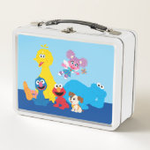 Sesamstraße | Farbenfrohe Sesamstraße Pals Metall Brotdose (Vorderseite)