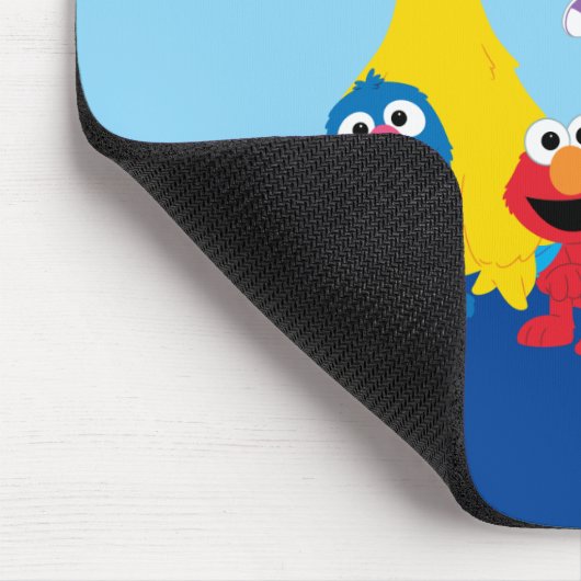 Sesamstraße | Farbenfrohe Sesamstraße Pals Mousepad (Ecke)