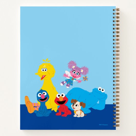 Sesamstraße | Farbenfrohe Sesamstraße Pals Notizblock (Rückseite)