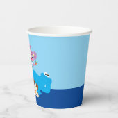 Sesamstraße | Farbenfrohe Sesamstraße Pals Pappbecher (Rückseite)