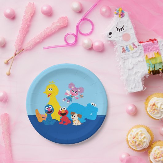 Sesamstraße | Farbenfrohe Sesamstraße Pals Pappteller (Party)