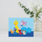 Sesamstraße | Farbenfrohe Sesamstraße Pals Postkarte (Stehend Vorderseite)