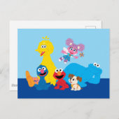 Sesamstraße | Farbenfrohe Sesamstraße Pals Postkarte (Vorne/Hinten)