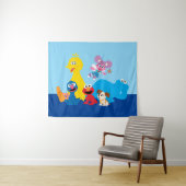 Sesamstraße | Farbenfrohe Sesamstraße Pals Wandteppich (Beispiel (Horizontal))