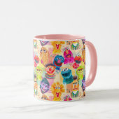 Sesamstraße | Farbiges Muster Tasse (VorderseiteRechts)