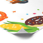 Sesamstraße Feinschmecker Truck Birthday Sign Poster (Ecke)