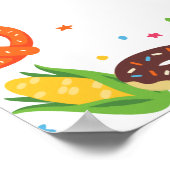 Sesamstraße Feinschmecker Truck Birthday Sign Poster (Ecke)