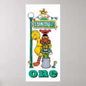 Sesamstraße-Figur Poster zum ersten Geburtstag (Vorne)