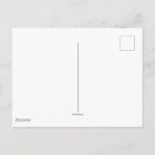 Sesamstraße-Figuren & Straßenschild Danke P Postkarte (Rückseite)