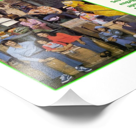 Sesamstraße Fotodruck (Ecke)