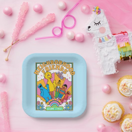 Sesamstraße | Freunde der Nachbarschaft Pappteller (Party)