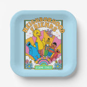 Sesamstraße | Freunde der Nachbarschaft Pappteller (Vorderseite)