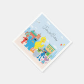 Sesamstraße Freunde Kindergeburtstag Serviette (Ecke)