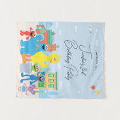 Sesamstraße Freunde Kindergeburtstag Wandteppich (Vorderseite (Horizontal))