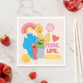 Sesamstraße | Frieden, Liebe, Sesam Serviette (Beispiel)
