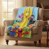 Sesamstraße | Fun Farbiges Portrait Fleecedecke