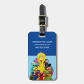 Sesamstraße | Fun Farbiges Portrait Gepäckanhänger (Vorderseite vertikal)