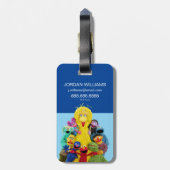 Sesamstraße | Fun Farbiges Portrait Gepäckanhänger (Rückseite vertikal)