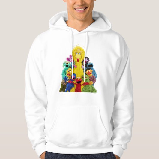 Sesamstraße | Fun Farbiges Portrait Hoodie (Vorderseite)