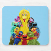 Sesamstraße | Fun Farbiges Portrait Mousepad (Vorne)