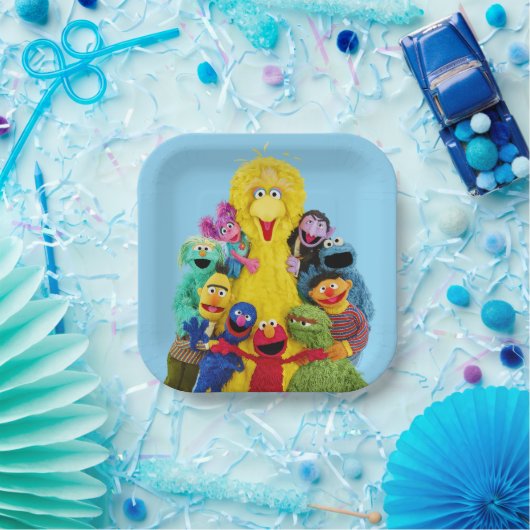 Sesamstraße | Fun Farbiges Portrait Pappteller (Party)