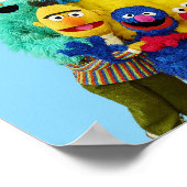 Sesamstraße | Fun Farbiges Portrait Poster (Ecke)