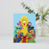 Sesamstraße | Fun Farbiges Portrait Postkarte (Stehend Vorderseite)