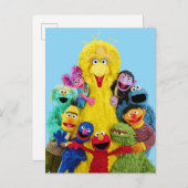 Sesamstraße | Fun Farbiges Portrait Postkarte (Vorne/Hinten)